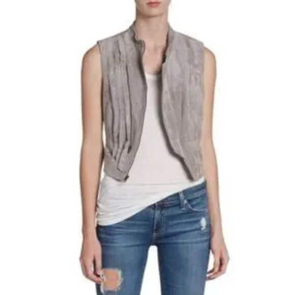 BCBGMAXAZRIA Damien Faux Suede Vest (size M) - Picture 9 of 10